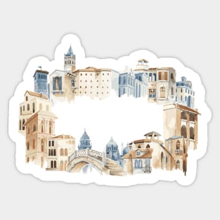 Mediterranean City Building Sticker